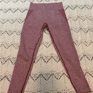 Gymshark Burgundy Women’s Size Medium Activewear Leggings For Yoga, Gym, Lounge